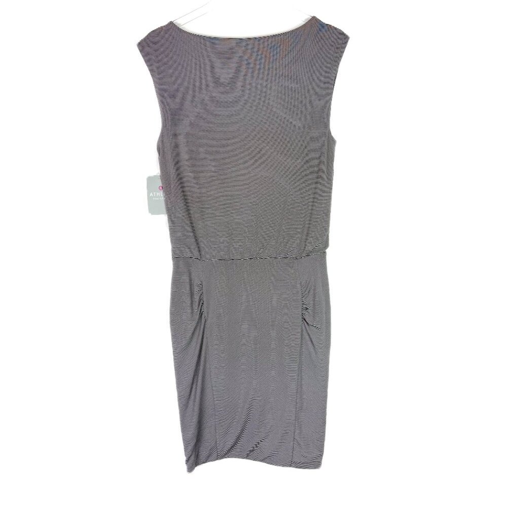 NWT Athleta Micro Stripe Westwood Ruched Dress Gray Grey Size XS NEW $98 - Picture 8 of 10